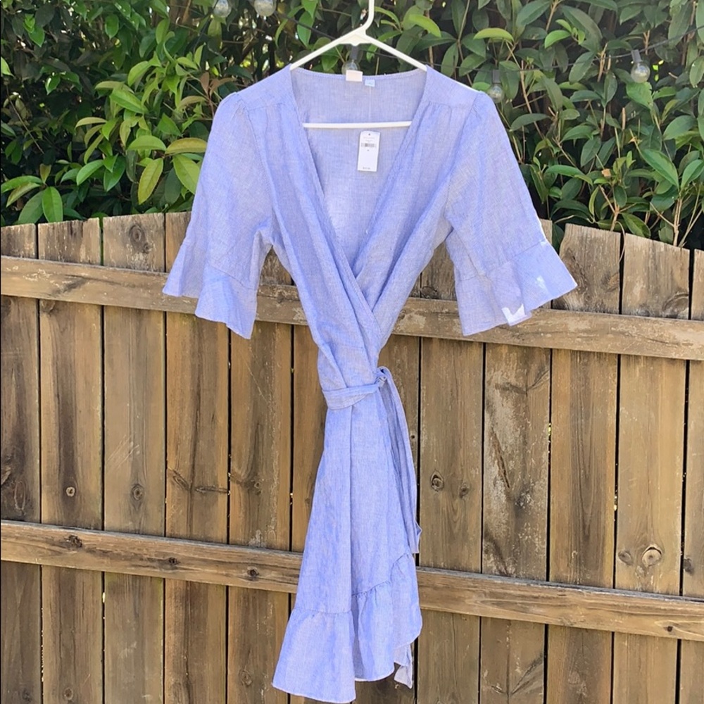 A wrap dress